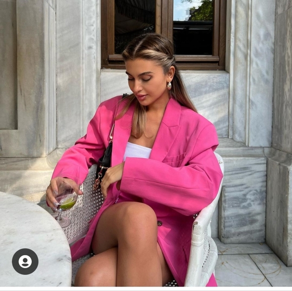 NWT ZARA Pink Blazer XS - Picture 12 of 16